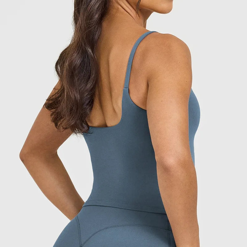 Women's Thin Strap Scoop Neck Tank Top