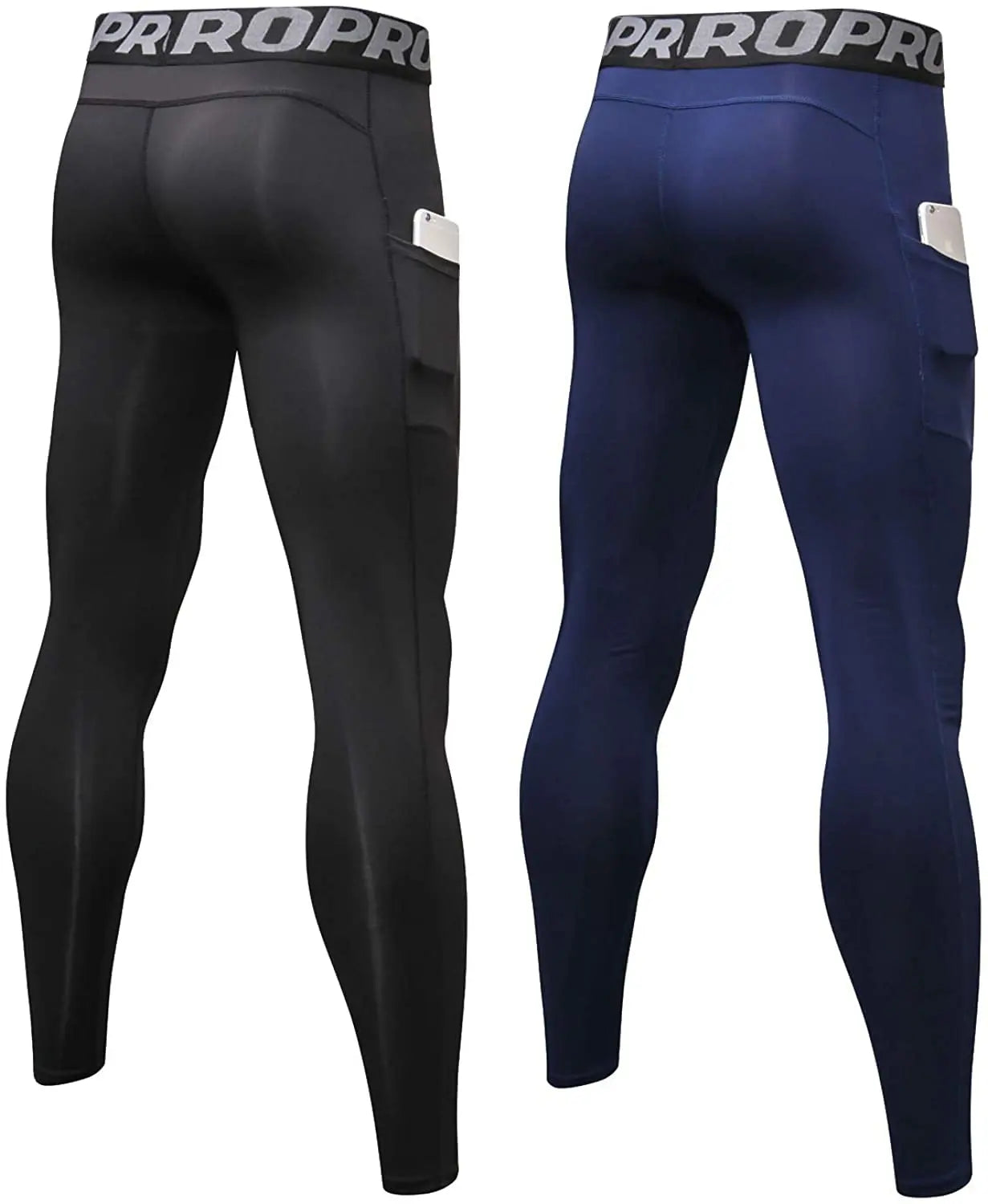 Men's Pocket Training Leggings for Gym and Running