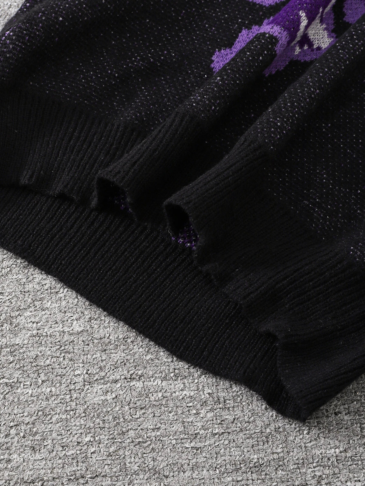 Men's Skeleton Graphic Crew Neck Knit Sweater