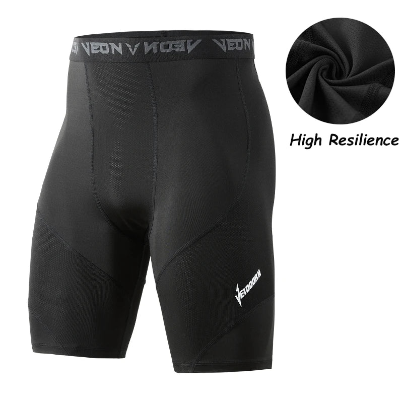 Men's Fitted Training Shorts for Gym and Running
