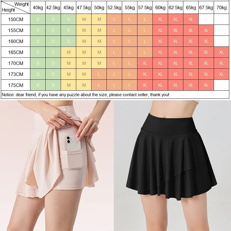 Women's Pleated Tennis Skort