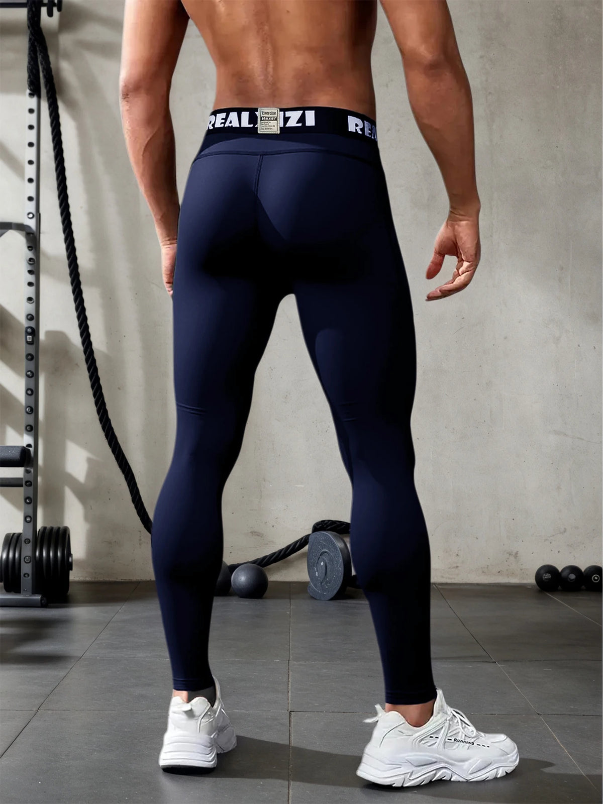 Men's Fitted Training Leggings for Gym and Running