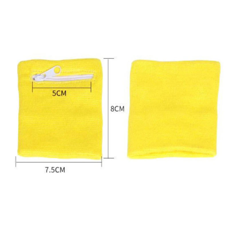 Zippered Wrist Pouch Wallet with Soft Band Shape