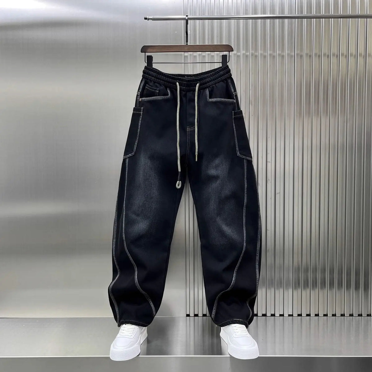 Men's Wide Leg Denim Jeans for Casual Everyday Wear