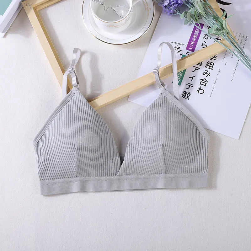 Women's Ribbed Triangle Sports Bra