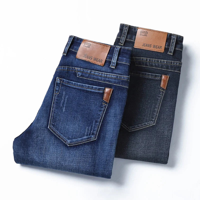 Men's Straight Leg Denim Jeans for Casual Everyday Wear