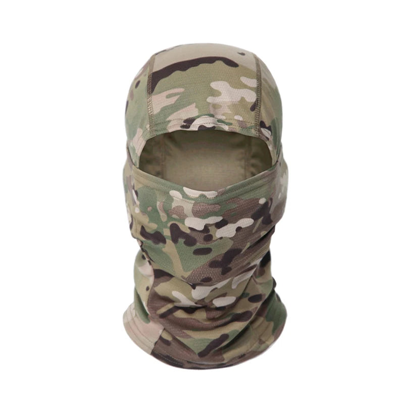 Full Face Balaclava Hood with Solid and Camouflage Options