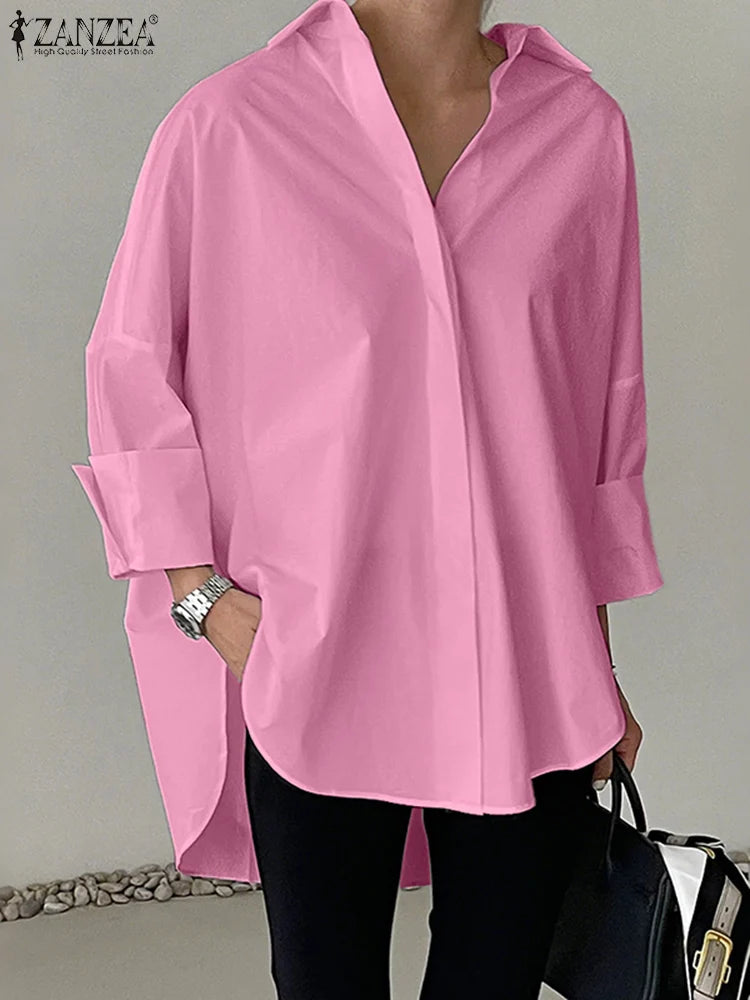 Women's Collared Long Sleeve Shirt