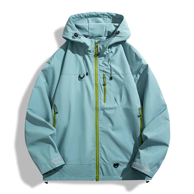 Hooded Single Layer Outdoor Windbreaker