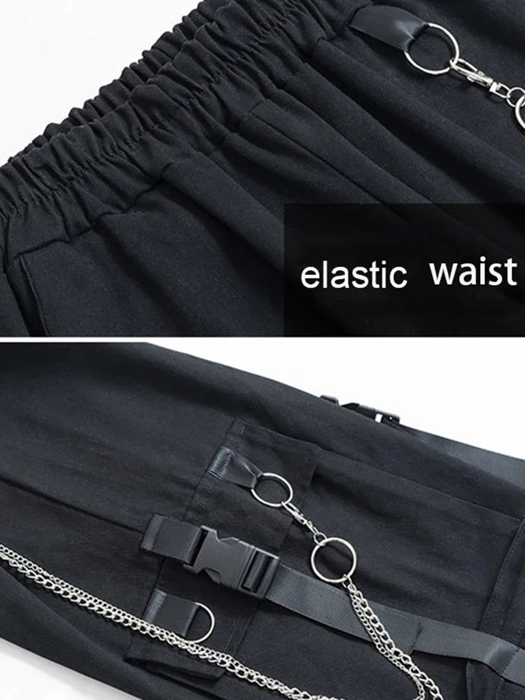 Unisex Cargo Joggers with Chain and Lined Style Options