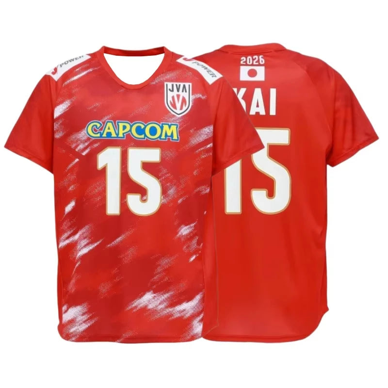 Japan Number Twelve Volleyball Short Sleeve Jersey For Sports Outfits