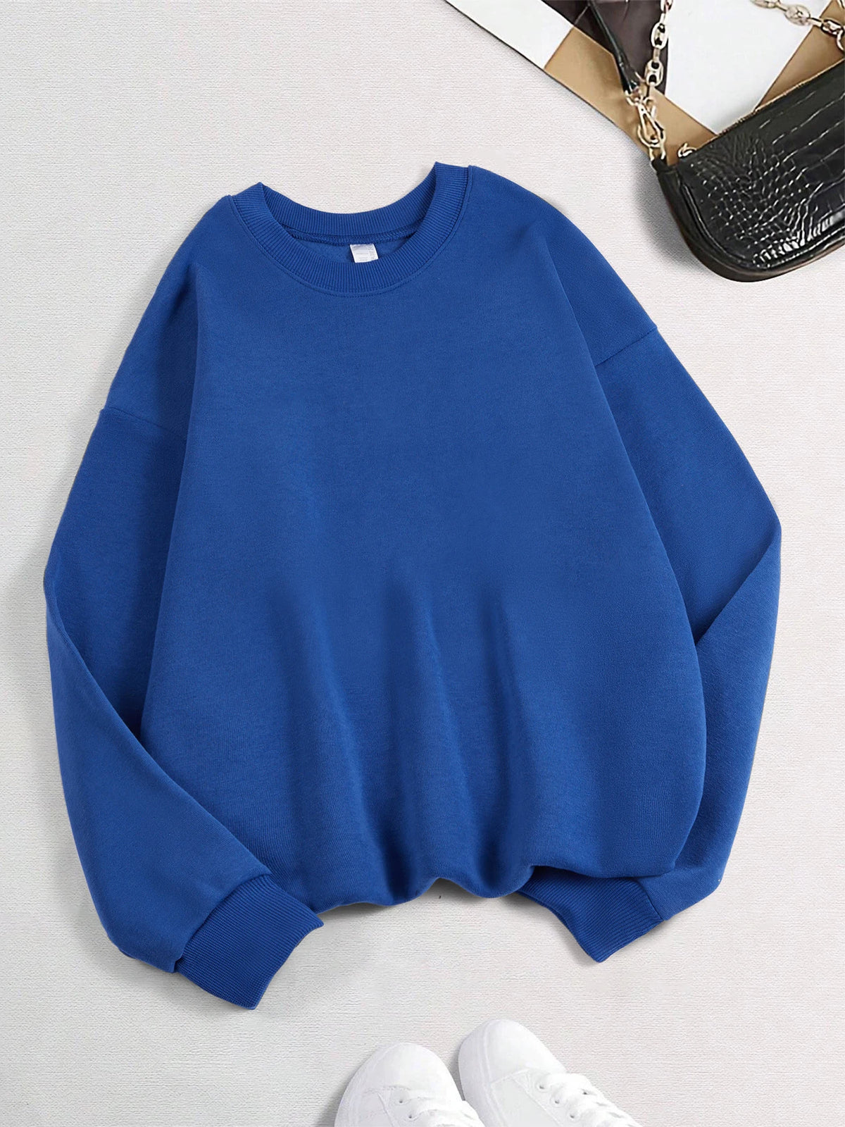 Long Sleeve Casual Pullover Sweatshirt with Original Style Options