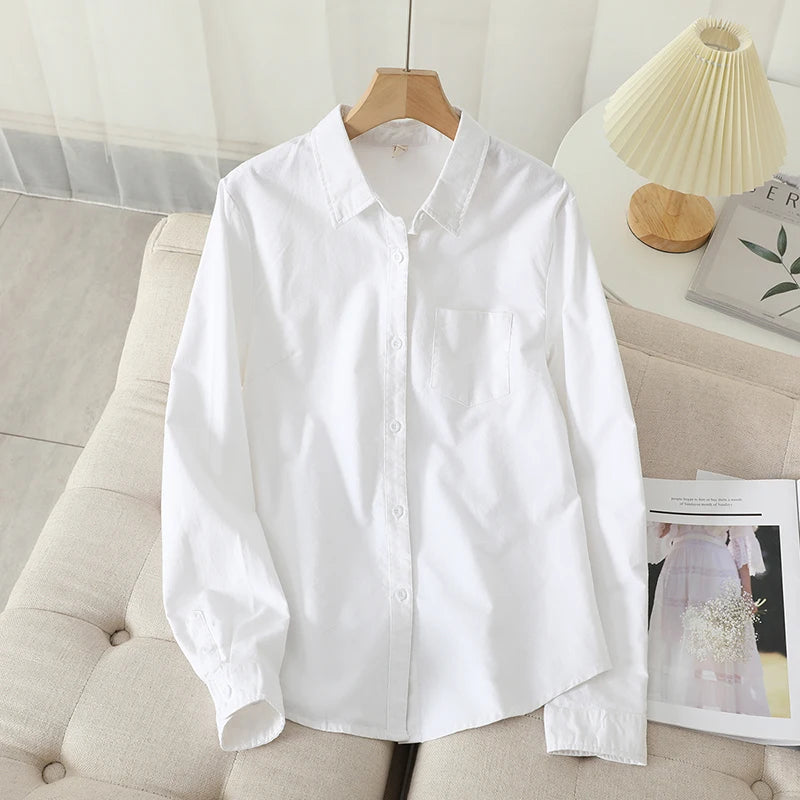 Women's Collared Shirt with Plain and Striped Options