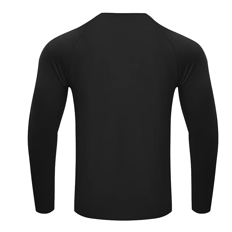 Men's Fitted Long-Sleeve Stretch Polo Shirt