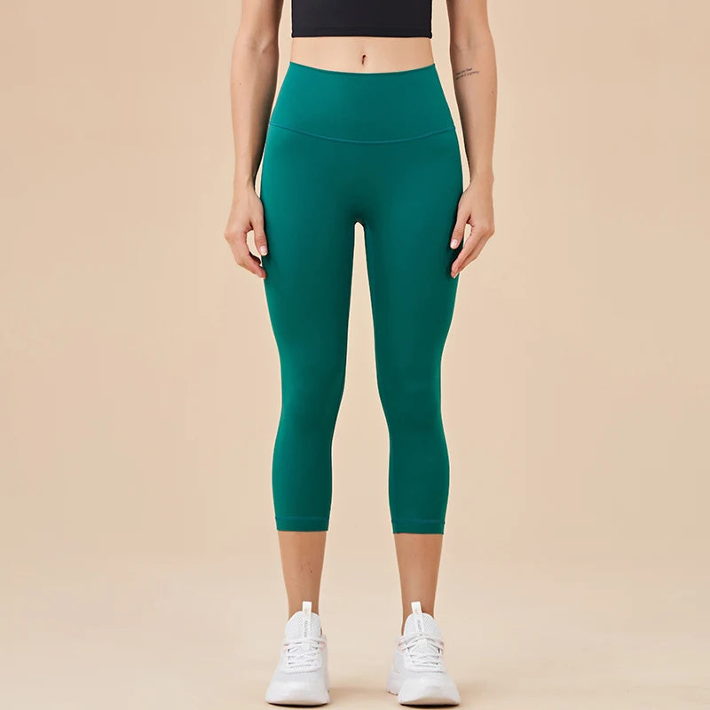 Women's High Waist Capri Leggings For Workout Outfits