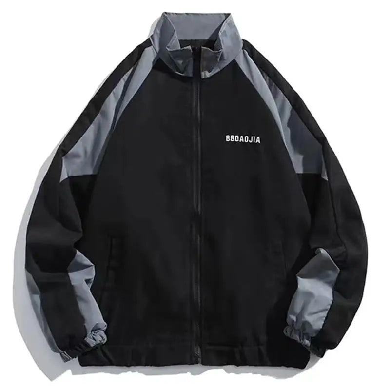 Color Block Long Sleeve Casual Streetwear Racing Style Jacket