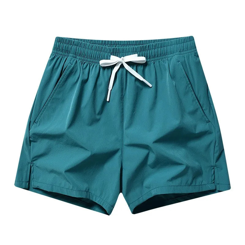 Men's Swim Shorts with Drawstring Waist and Pockets for Beach and Pool Wear