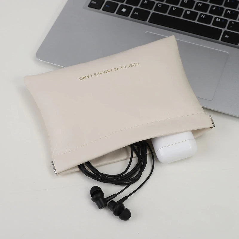 Mini Squeeze Closure Coin Pouch with Plain Exterior