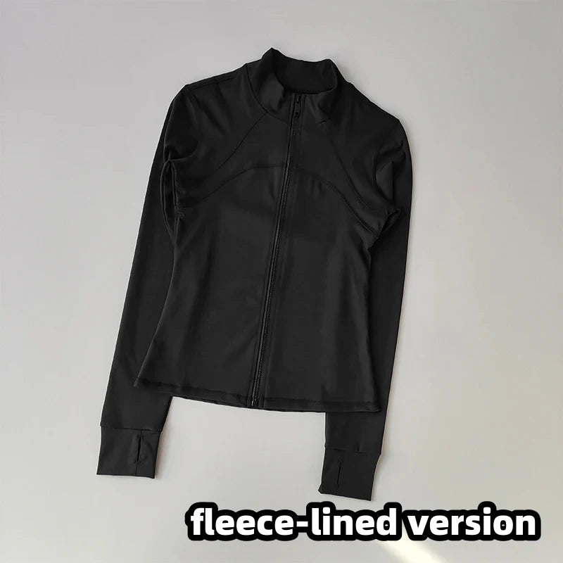 Women's Zip-Front Long Sleeve Yoga Jacket