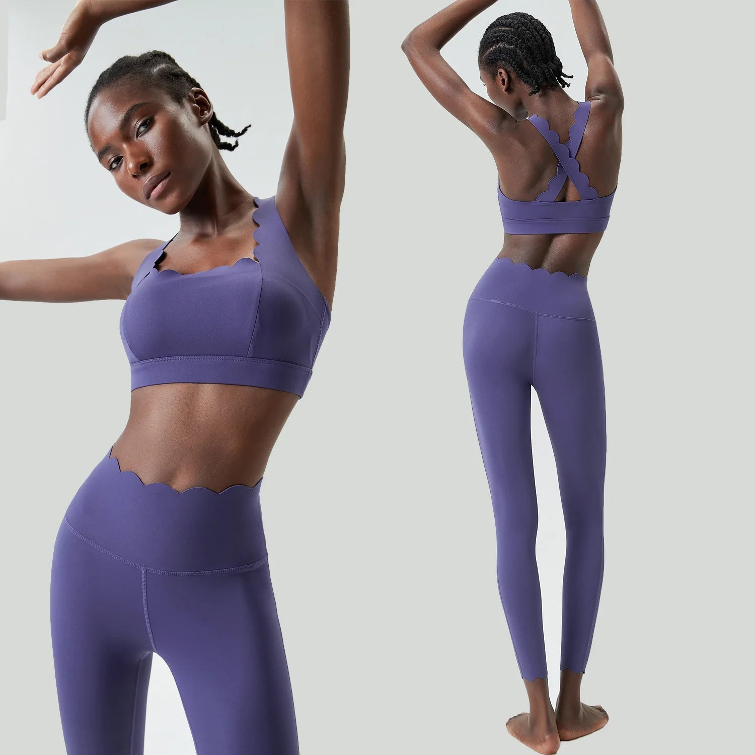 Sleeveless Sports Bra and High Waist Leggings Yoga Set