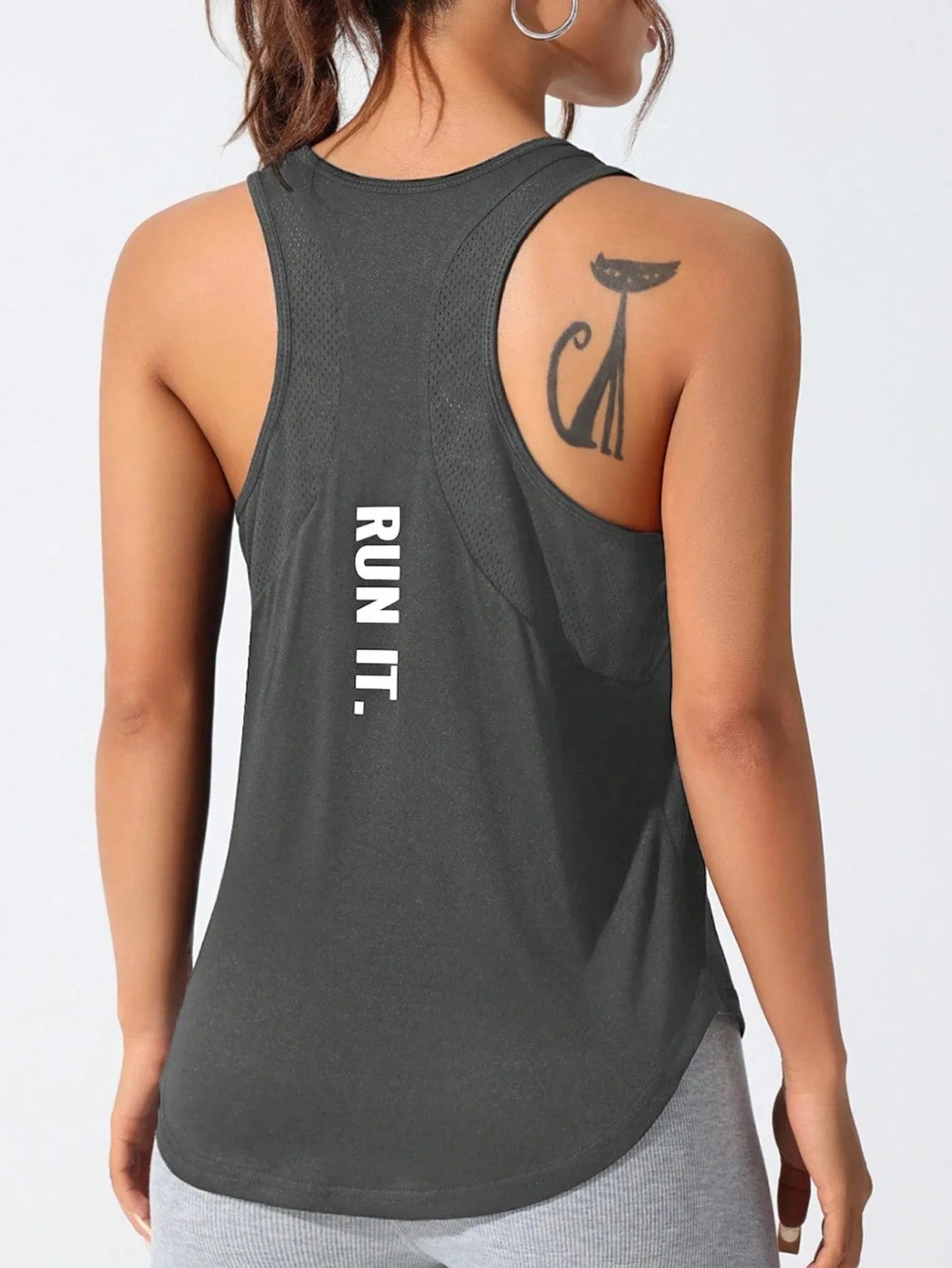 Women's Loose Racerback Sleeveless Sports Tank Top For Workout Outfits
