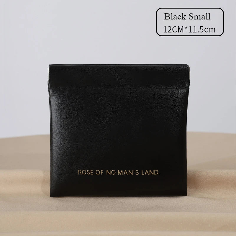 Mini Squeeze Closure Coin Pouch with Plain Exterior