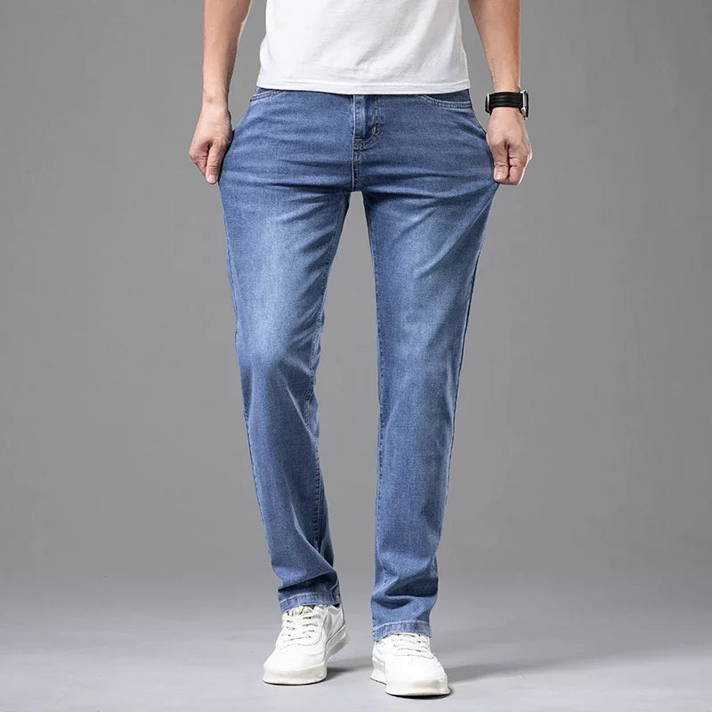 Men's Straight Leg Denim Jeans for Casual Everyday Wear