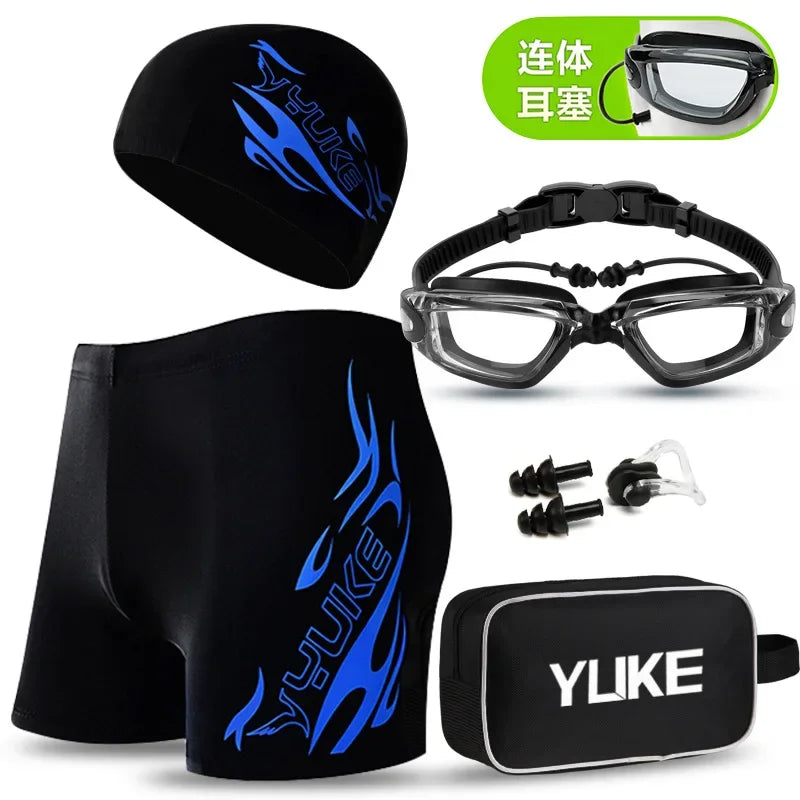 Men's Printed Swim Briefs with Original Accessory Options