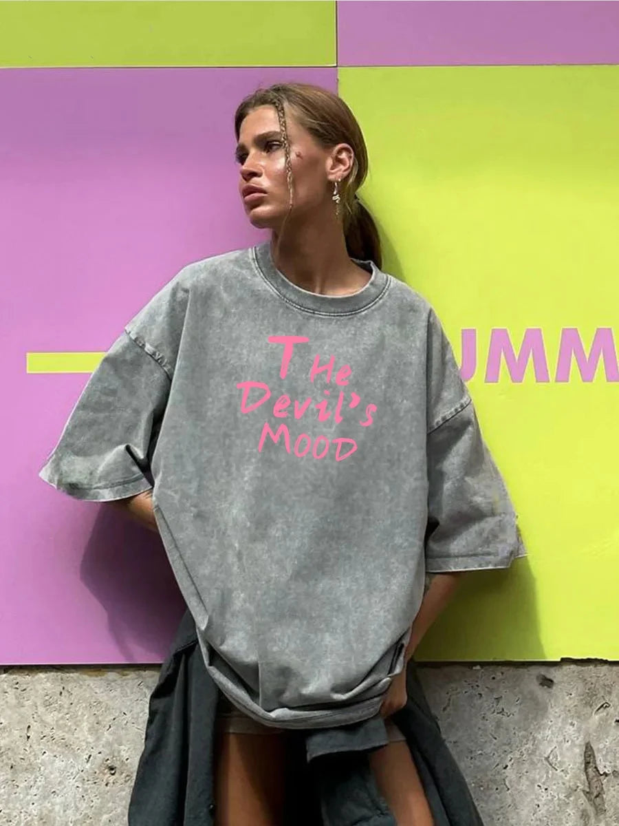 Graphic Crew Neck Short Sleeve Casual Pullover T Shirt