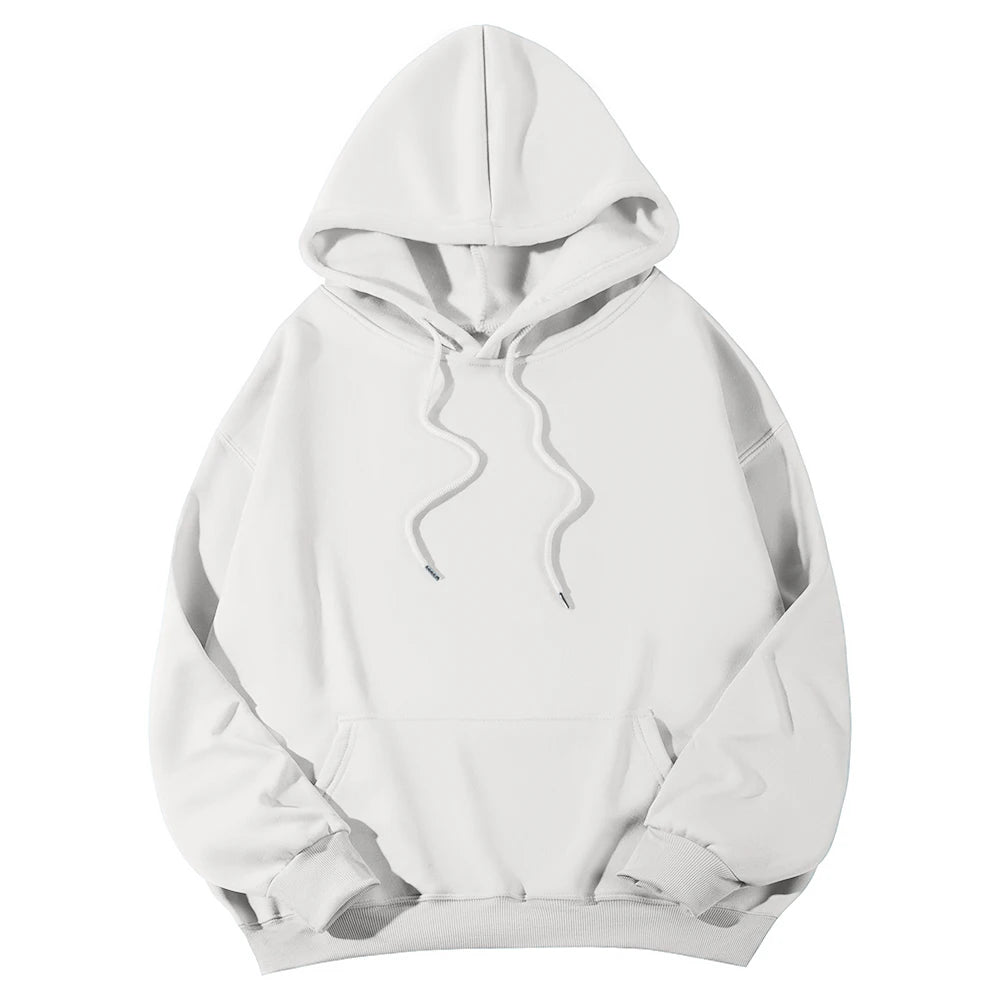 Long Sleeve Casual Hooded Sweatshirt with Relaxed Streetwear Styling