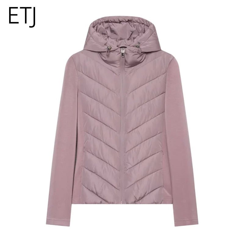 Women's Hooded High-Collar Zip-Front Jacket