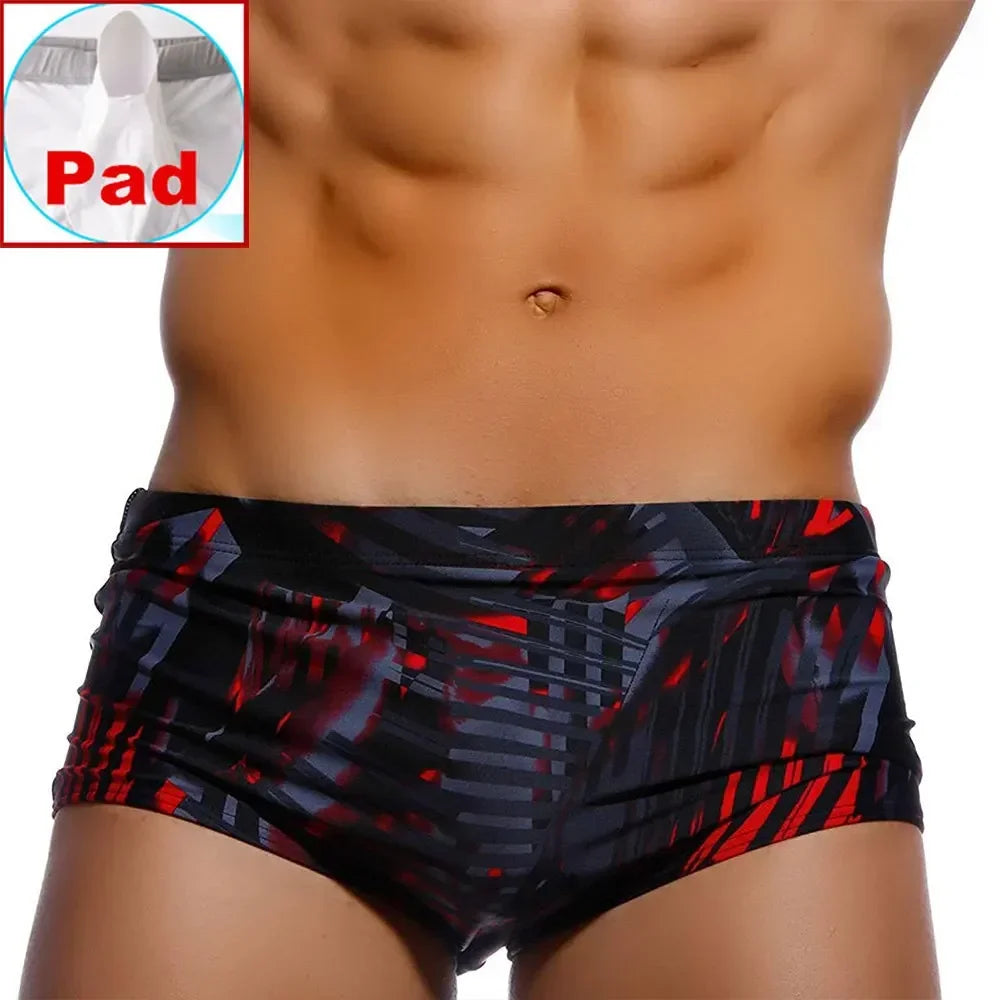 Men's Swimsuit Bottoms in Brazilian-Cut Swim Brief Style for Beach and Pool Wear