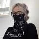 Paisley Print Neck Scarf with Ear Loop Face Cover