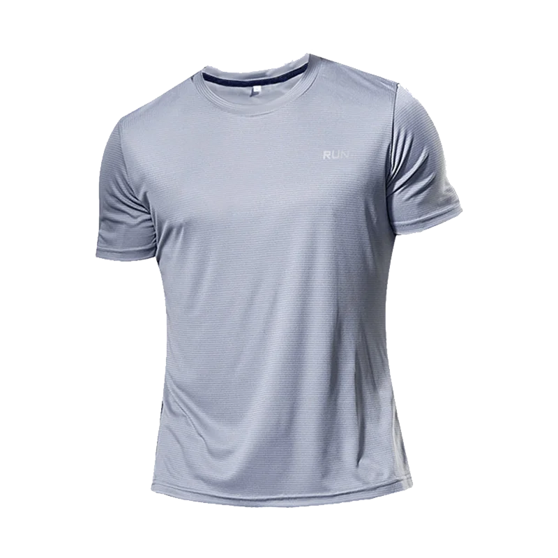 Mens Long and Short Sleeve Ice Silk Quick Dry Sports Top for Running Gym Hiking and Outdoor Training