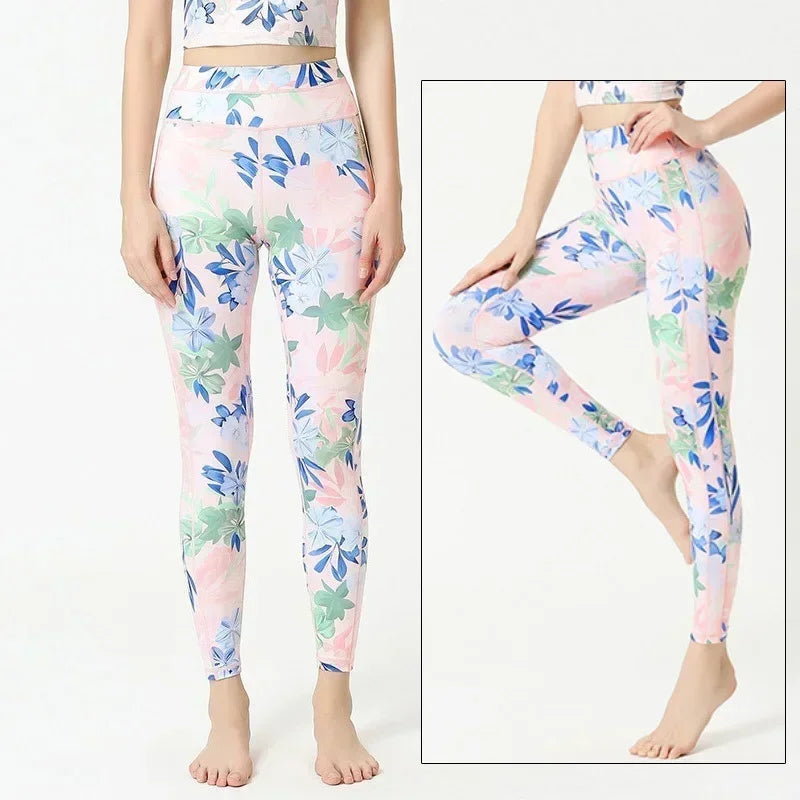 Women's Printed High-Waist Workout Leggings