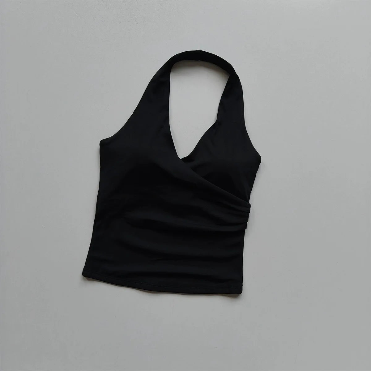 Women's Wrap Front Halter Neck Tank Top