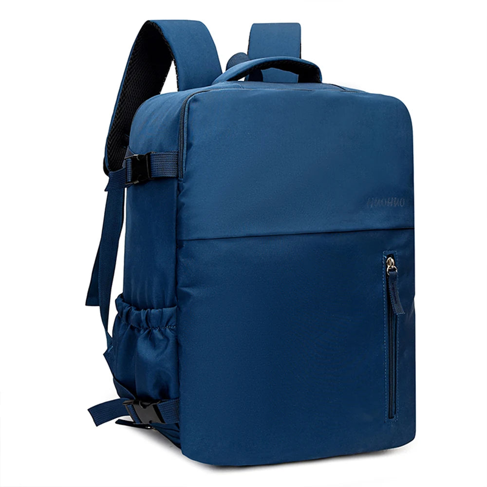 Travel Backpack with Rectangular Shape and Full Opening for Short Trips