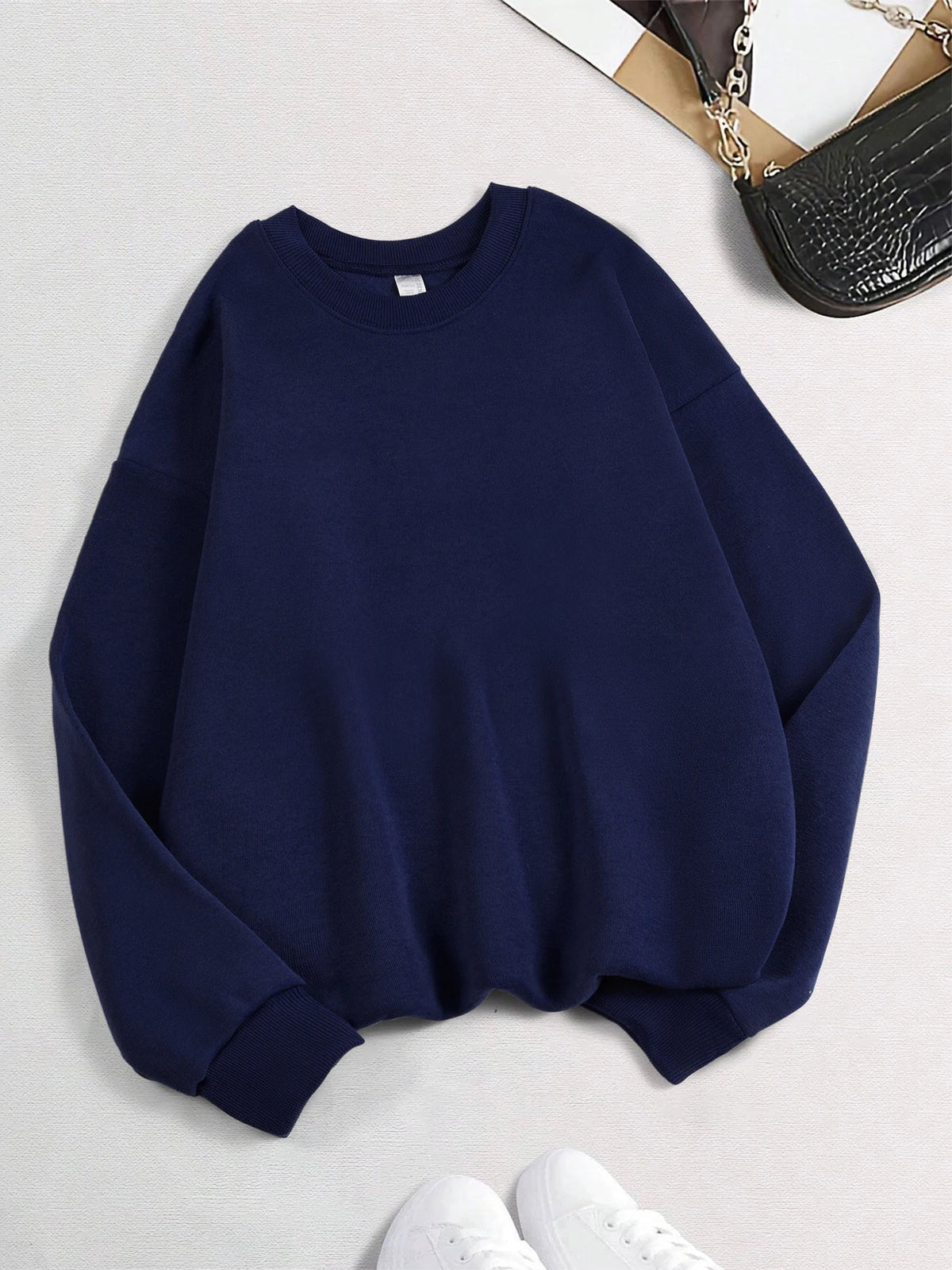 Long Sleeve Casual Pullover Sweatshirt with Original Style Options