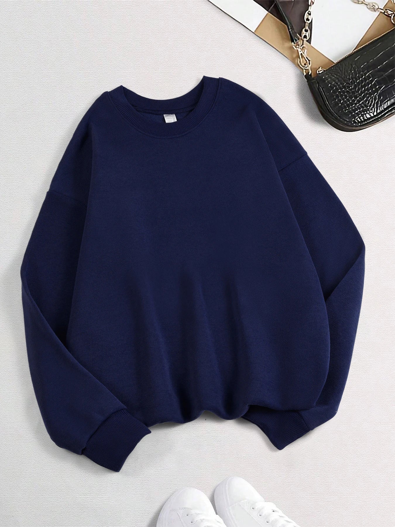 Long Sleeve Casual Pullover Sweatshirt with Original Style Options