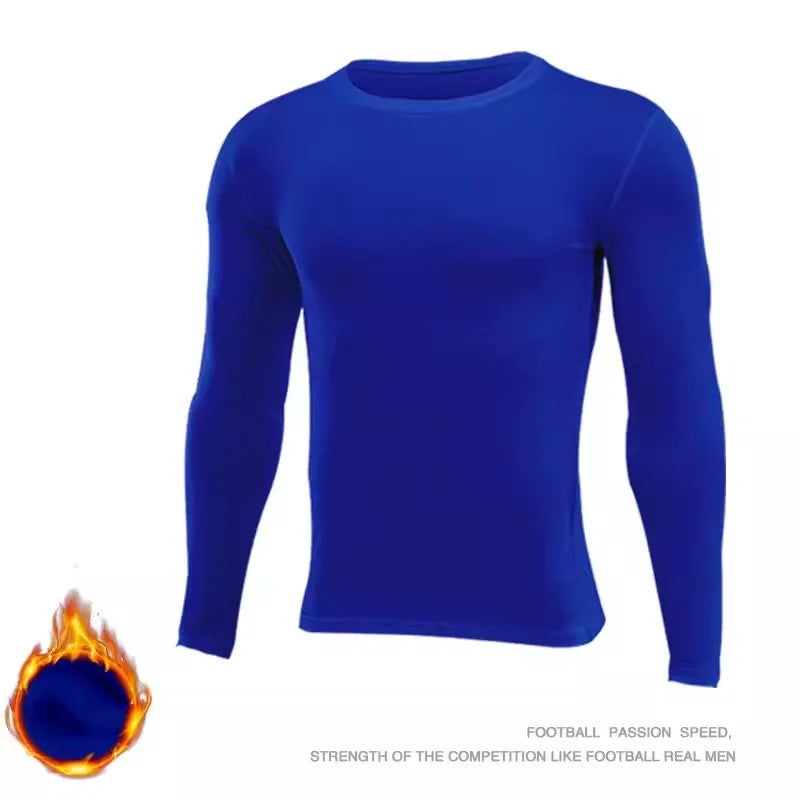 Fitted Crew Neck Long Sleeve Compression T Shirt