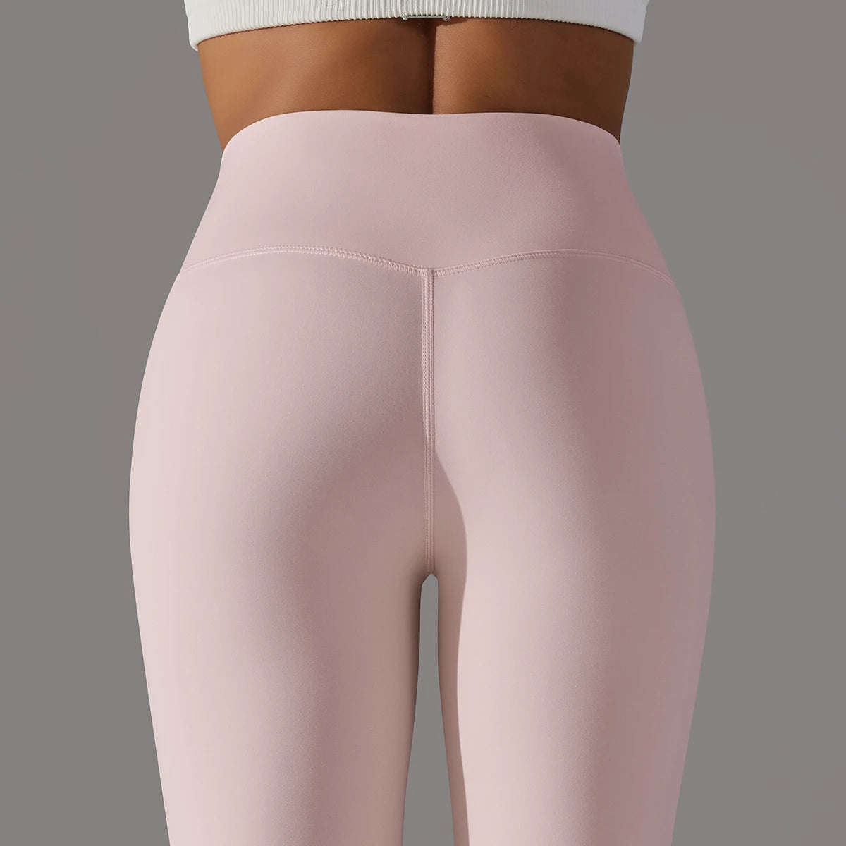 Women's Nylon-Spandex Solid High-Waist Ankle-Length Fitted Leggings for Yoga and Everyday Workouts