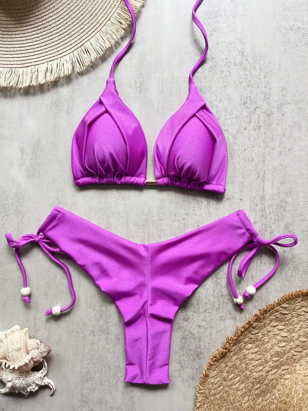 Solid Triangle Bikini