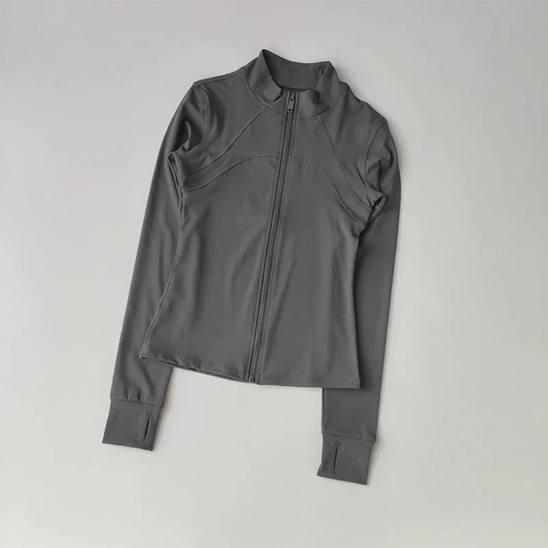 Women's Zip-Front Long Sleeve Yoga Jacket