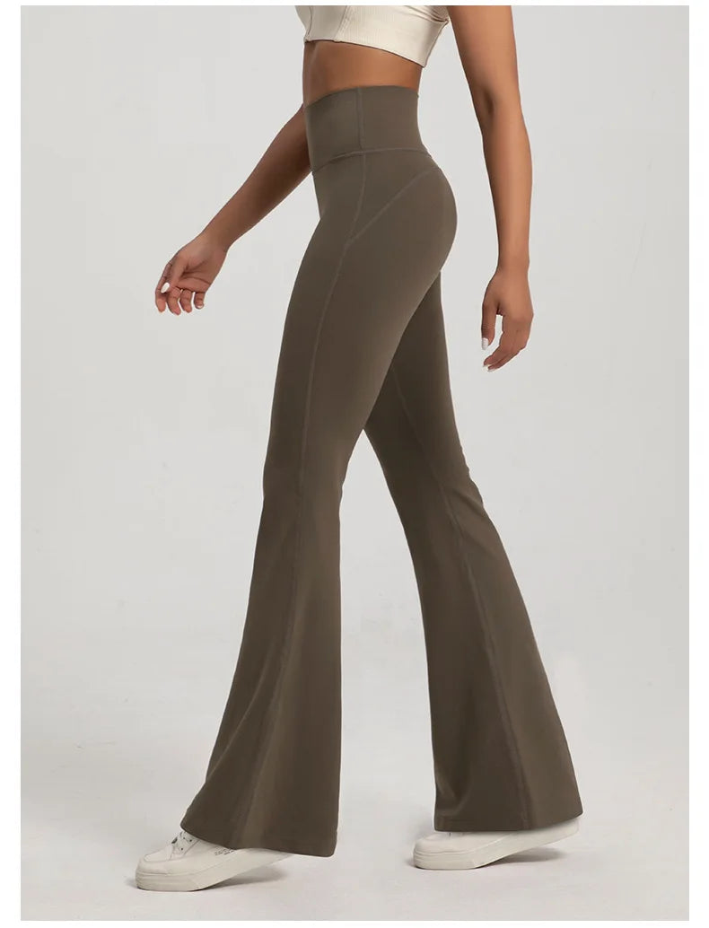 Women's High Waist Flared Pants