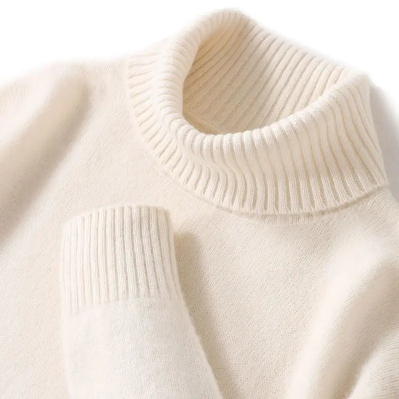 Men's Turtleneck Long Sleeve Knit Sweater