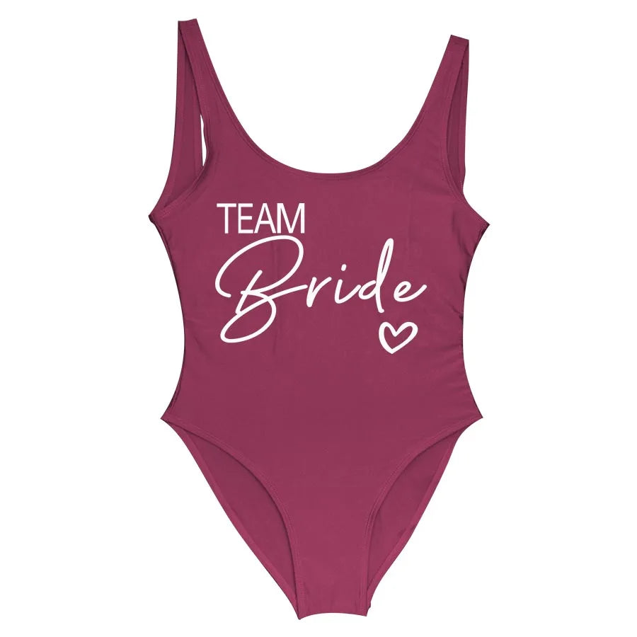 Team Bride One-Piece Swimsuit