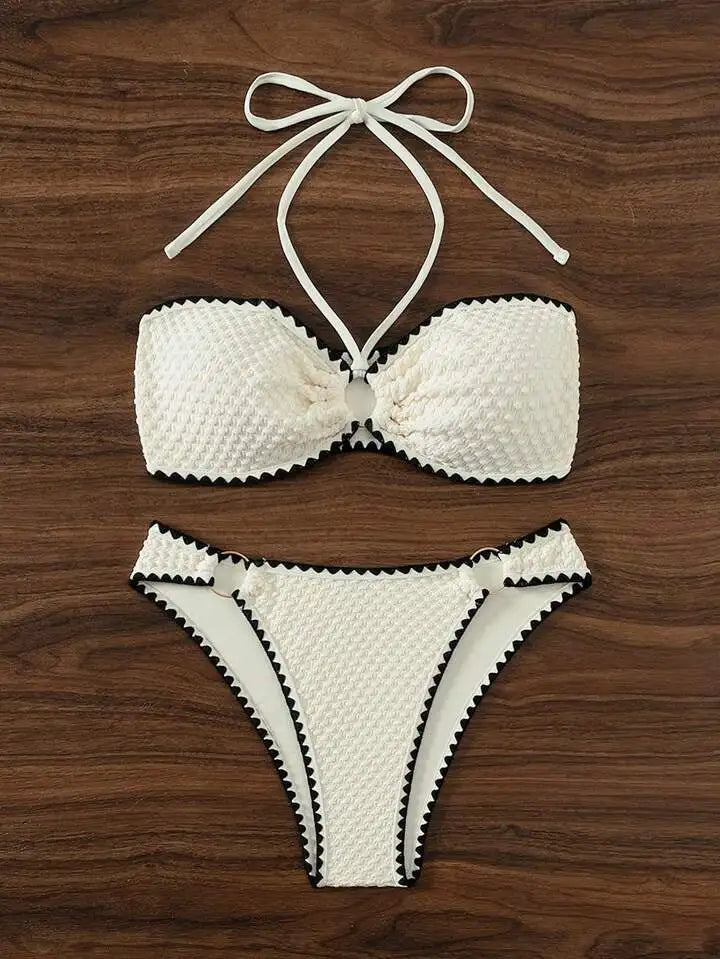 White Bandeau Bikini