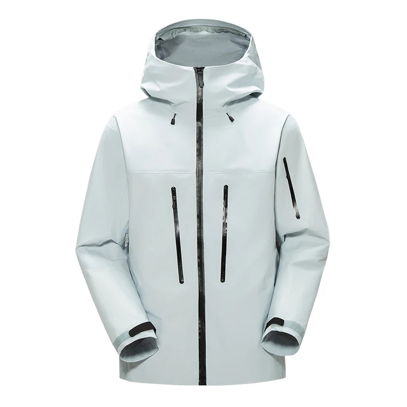 Men's Colour Block Hooded Zip Front Jacket