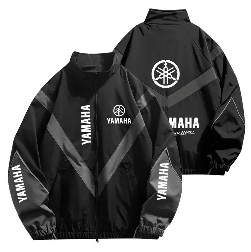 Color Block Long Sleeve Casual Streetwear Racing Style Jacket