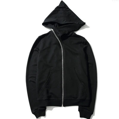 Long Sleeve Full Zip Casual Hooded Sweatshirt for Layering